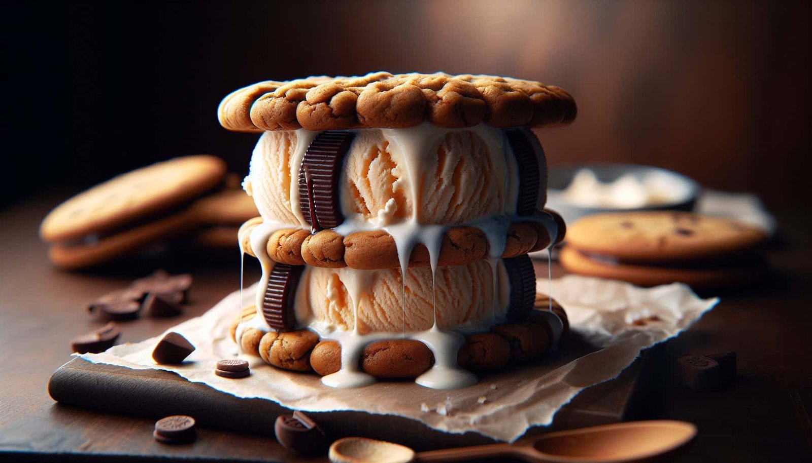 Homemade ice cream sandwich Homemade ice cream sandwich