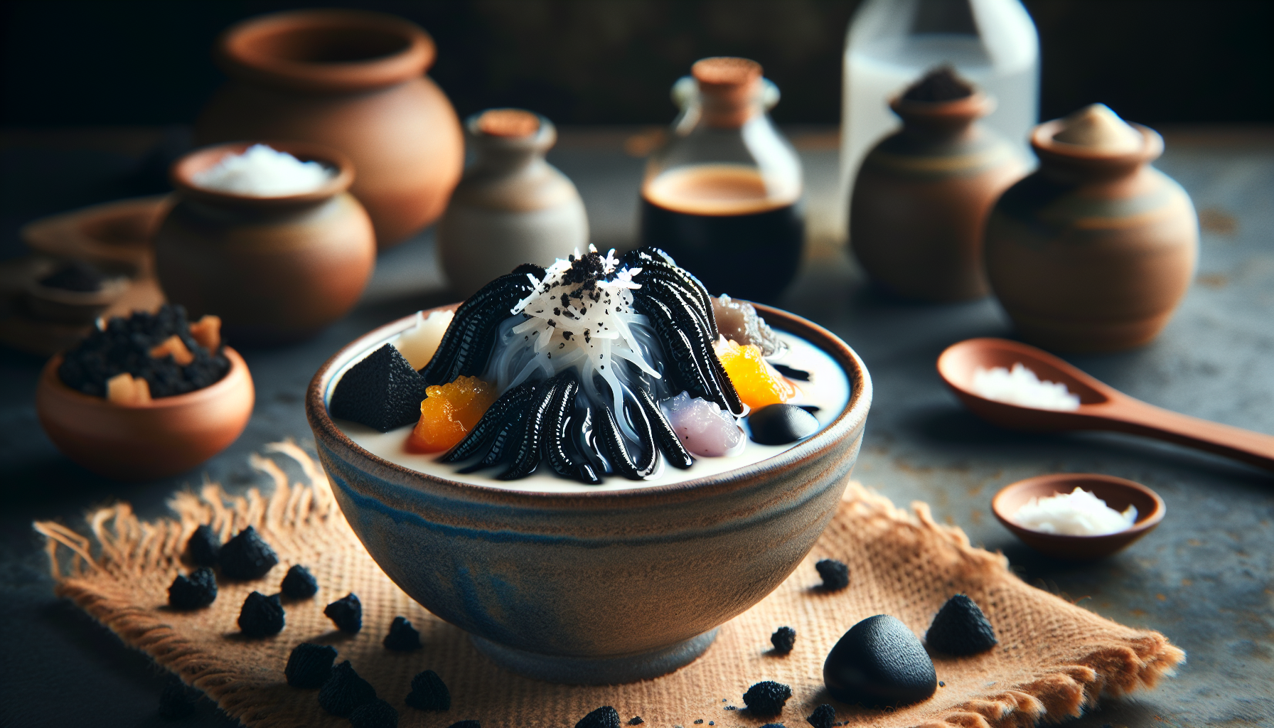 How Do You Prepare Keo Meuk, The Cambodian Dessert Made With Coconut Milk And Squid Ink?