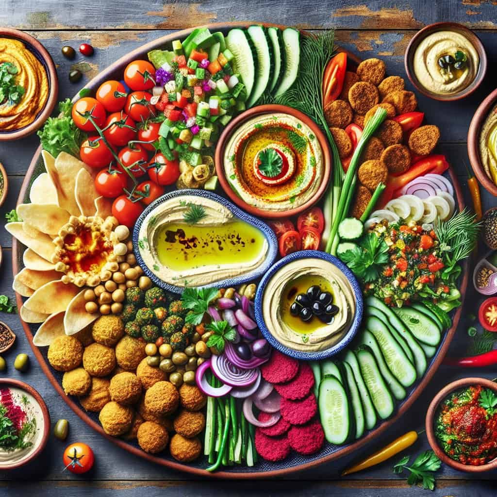 Share Your Middle Eastern Mezze Platter With A Modern Twist. Share Your Middle Eastern Mezze Platter With A Modern Twist.