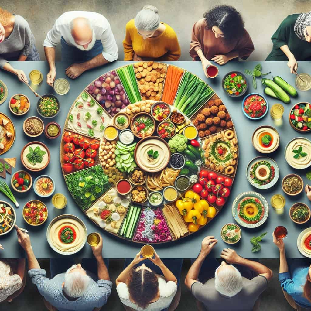 Share Your Middle Eastern Mezze Platter With A Modern Twist. Share Your Middle Eastern Mezze Platter With A Modern Twist.