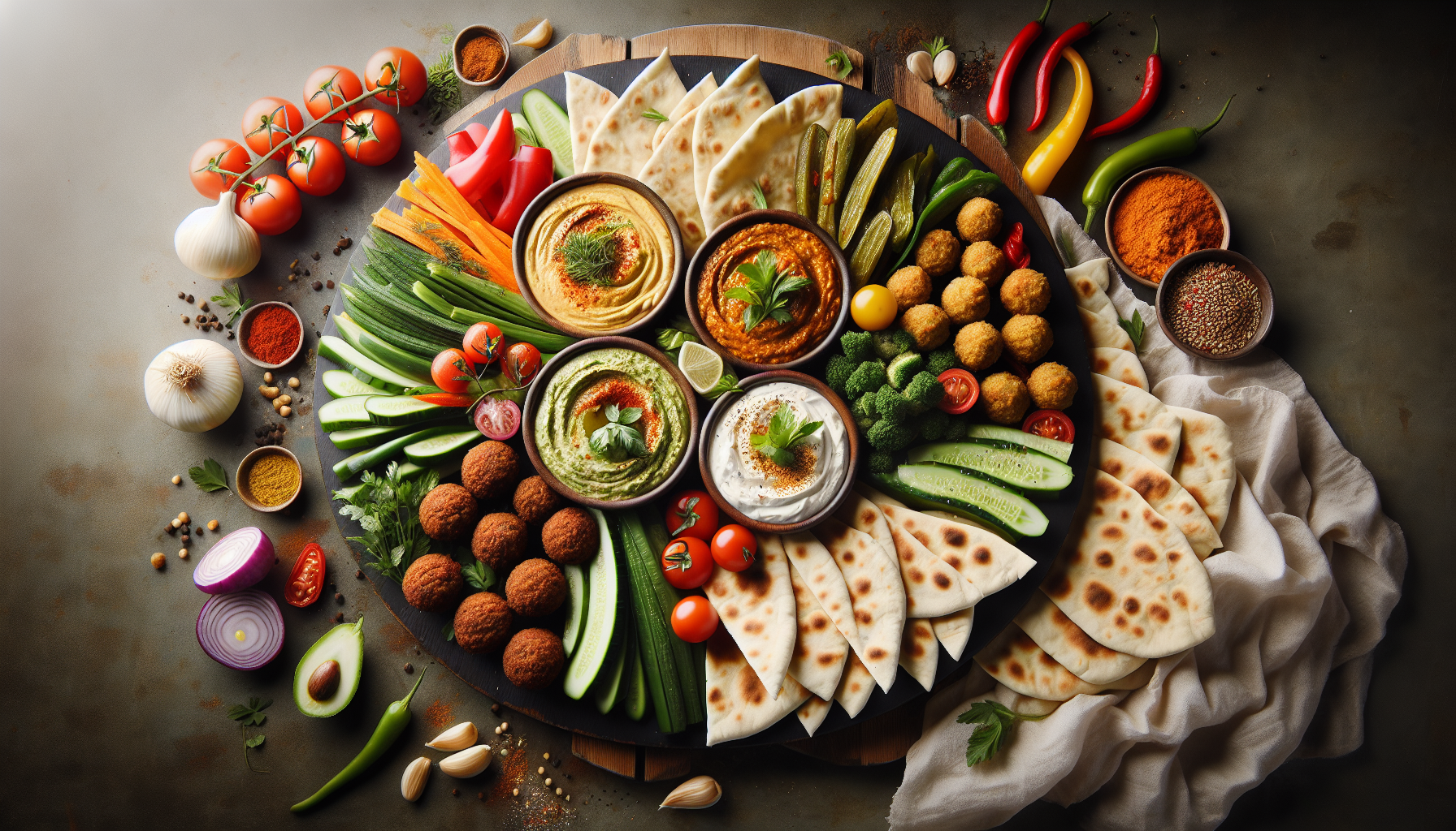 Share Your Comforting Middle Eastern Mezze Platter With A Modern Twist.