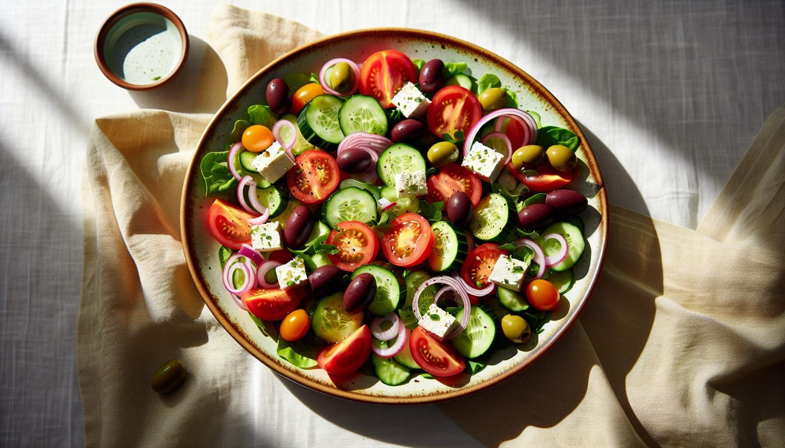 Whats Your Healthy Twist On A Comforting Greek Salad For A Light Lunch?