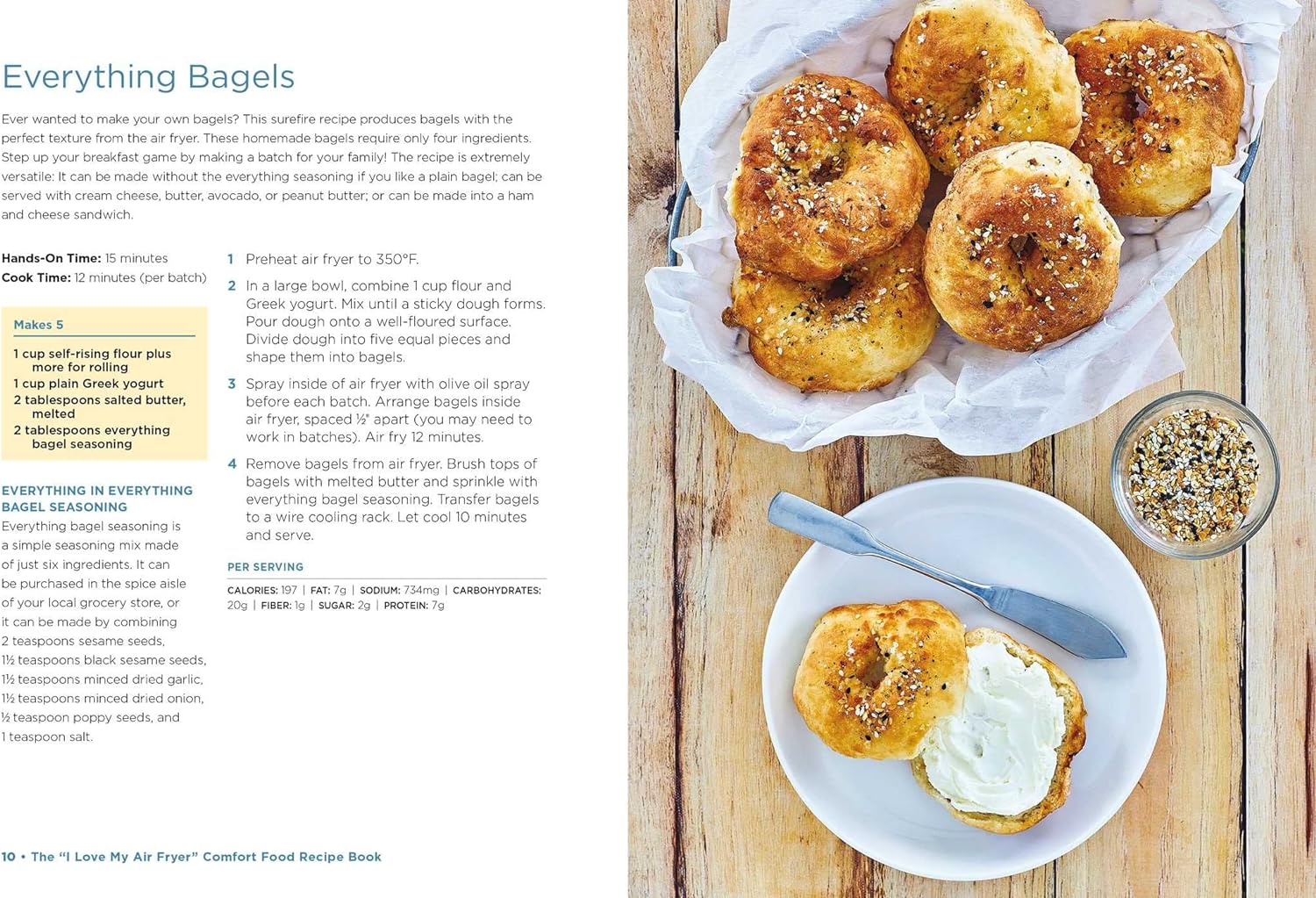 air fryer comfort food recipe book review