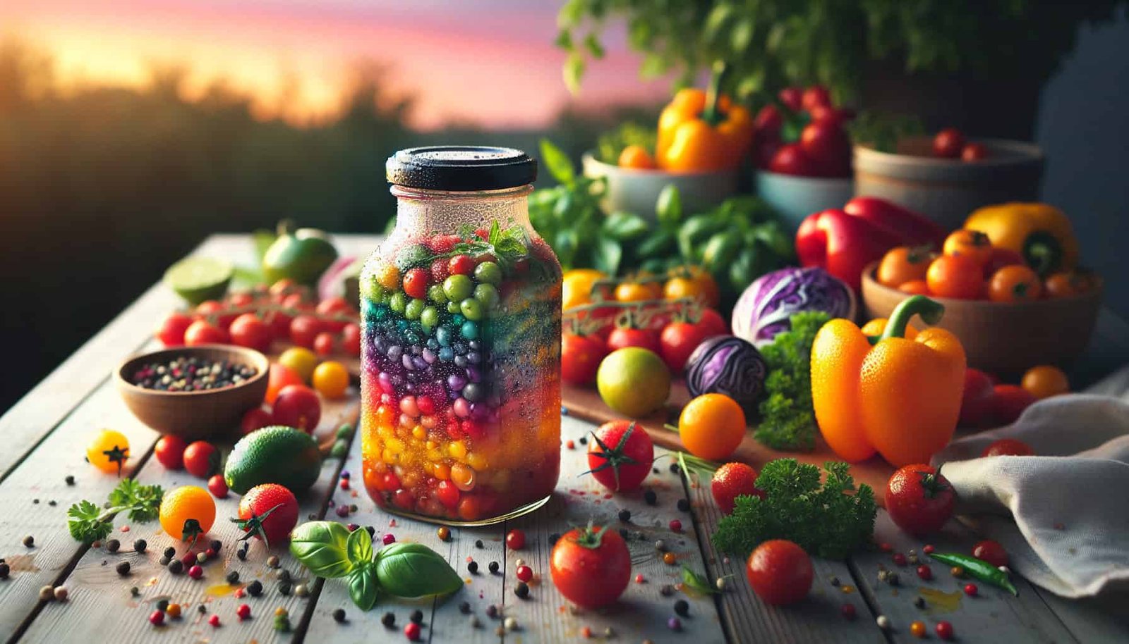 Late-summer vinaigrette