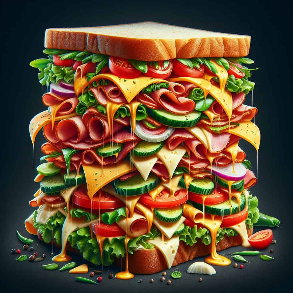 Overstuffed sandwich